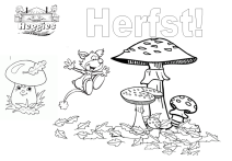 heggie kleurplaat herfst